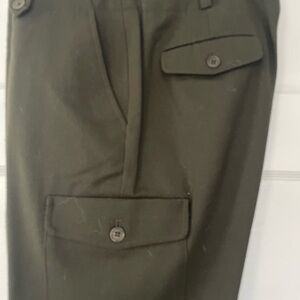 Talbots Olive Green flannel cargo pants